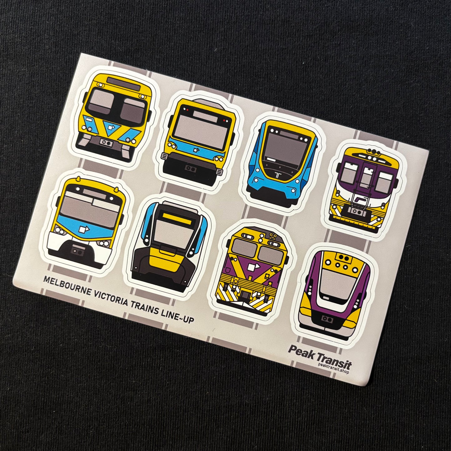 NEW!! Victorian trains line-up magnet sheet