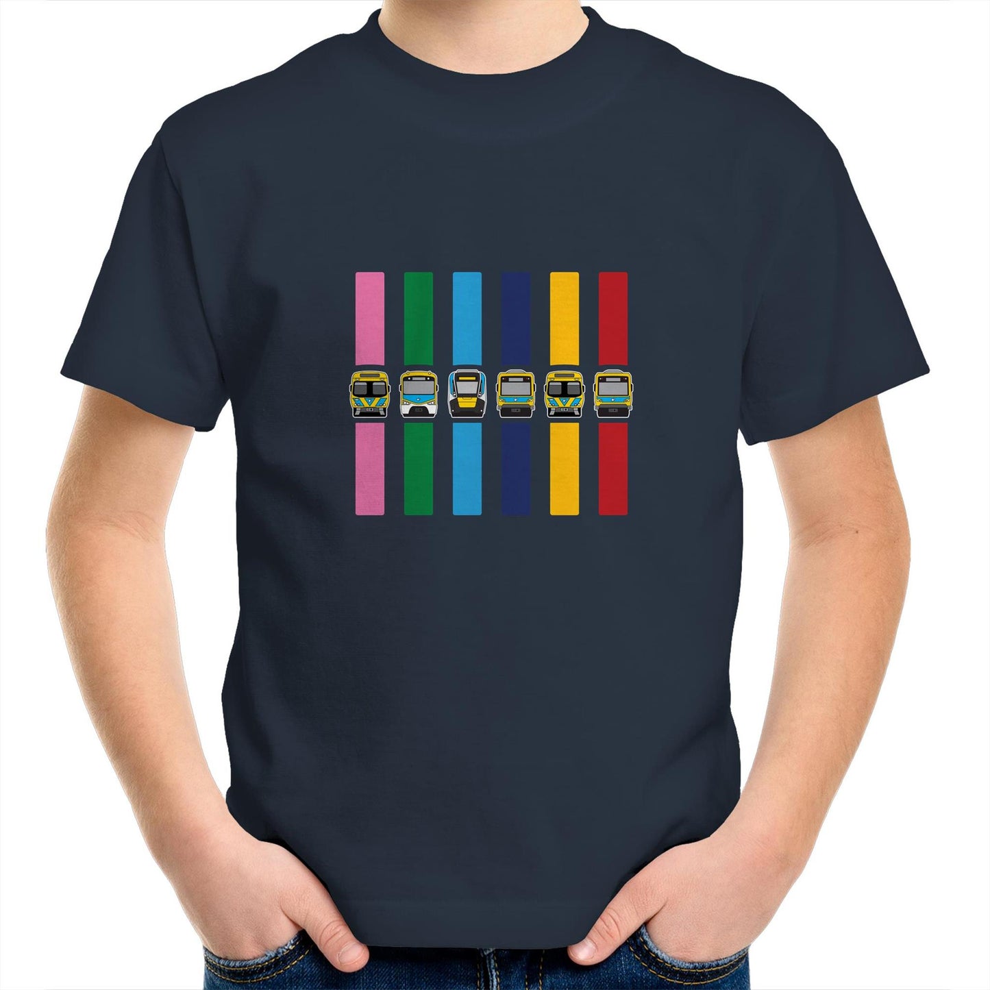 MEL Metro Train Lines (kids and youth tee)