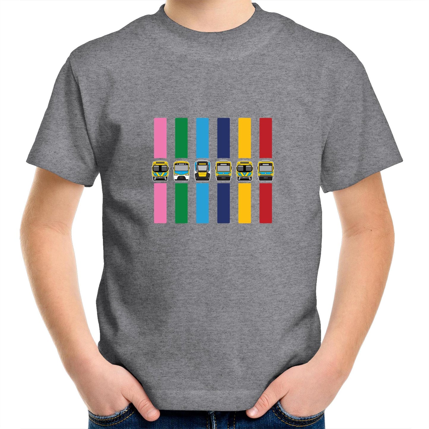 MEL Metro Train Lines (kids and youth tee)