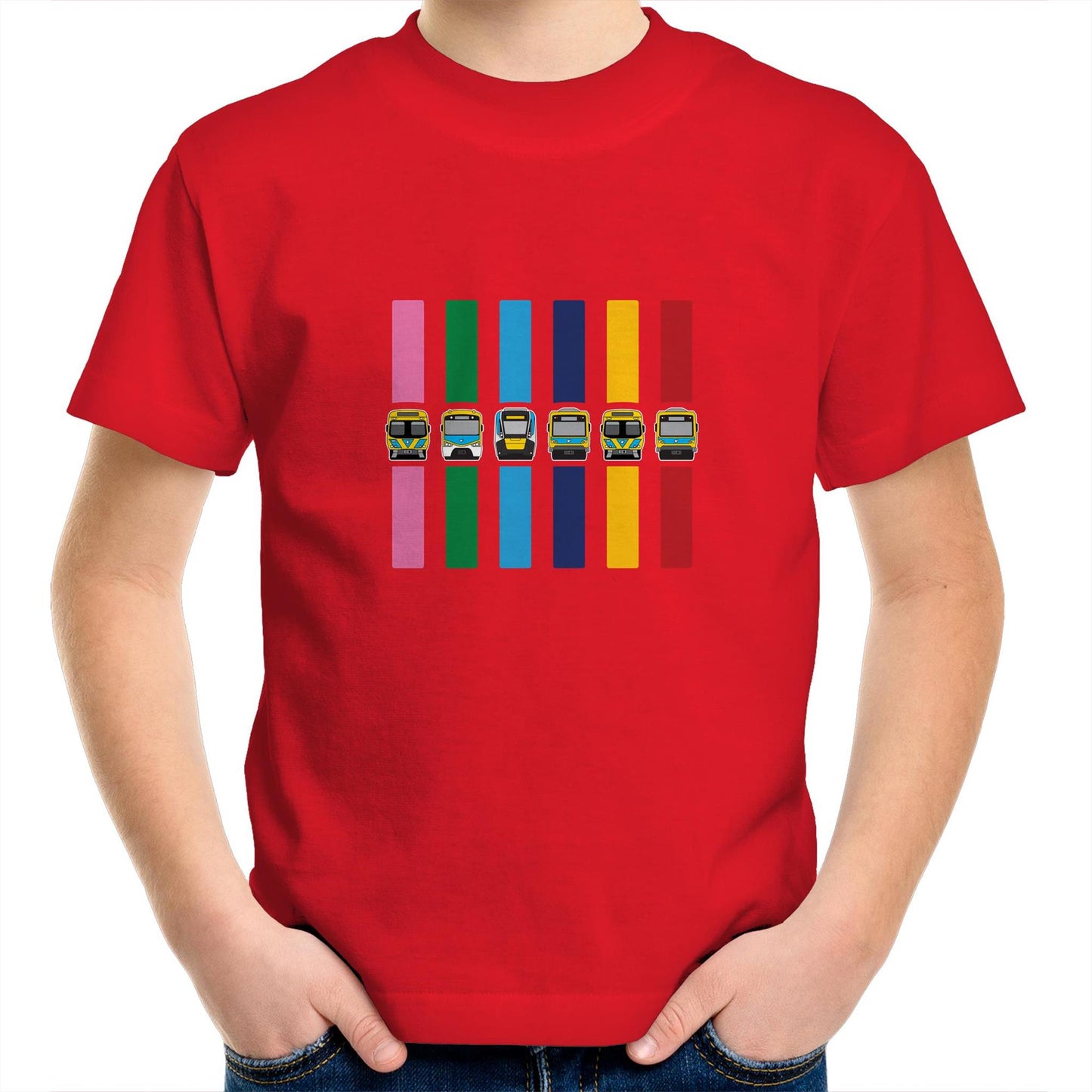 MEL Metro Train Lines (kids and youth tee)