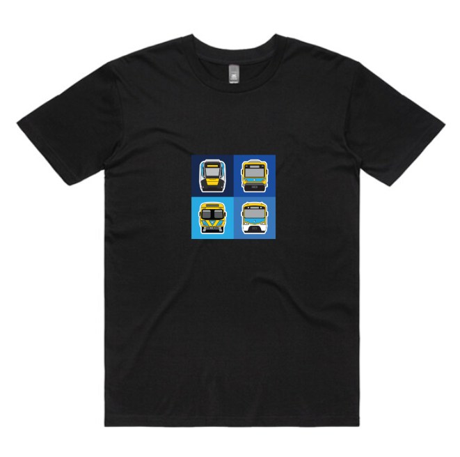 MEL Metro Train Fleet Tiles (adult unisex)