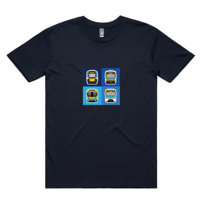 MEL Metro Train Fleet Tiles (adult unisex)