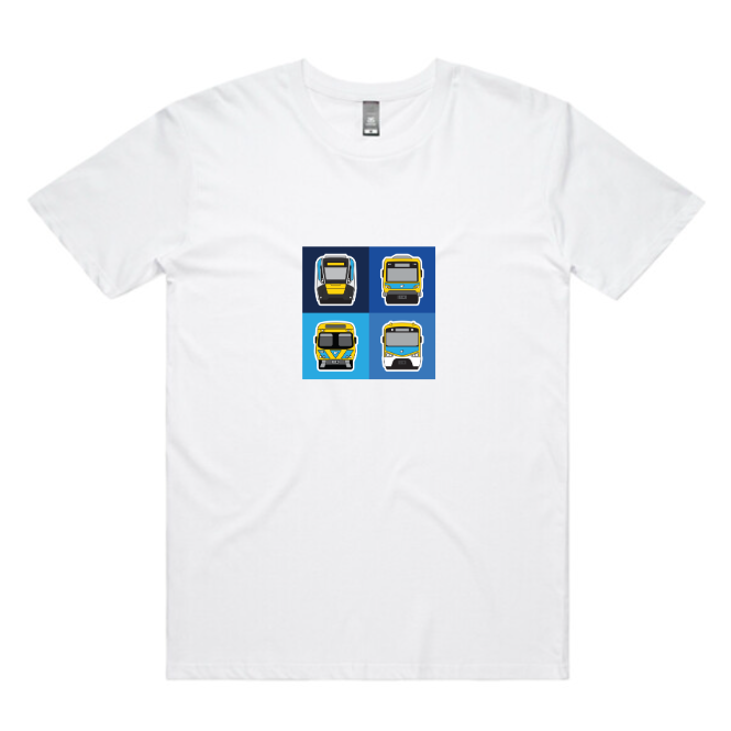 MEL Metro Train Fleet Tiles (adult unisex)