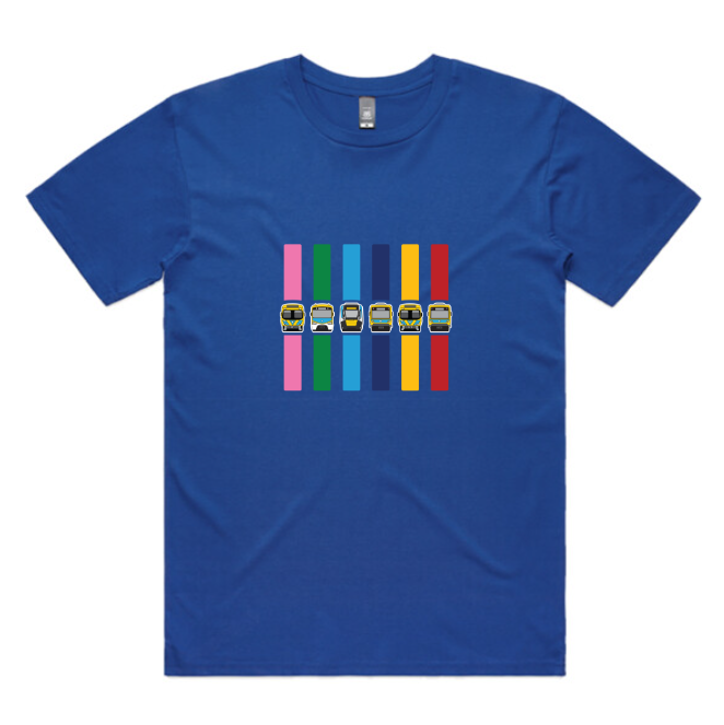 MEL Metro Train Lines (adult unisex tee)