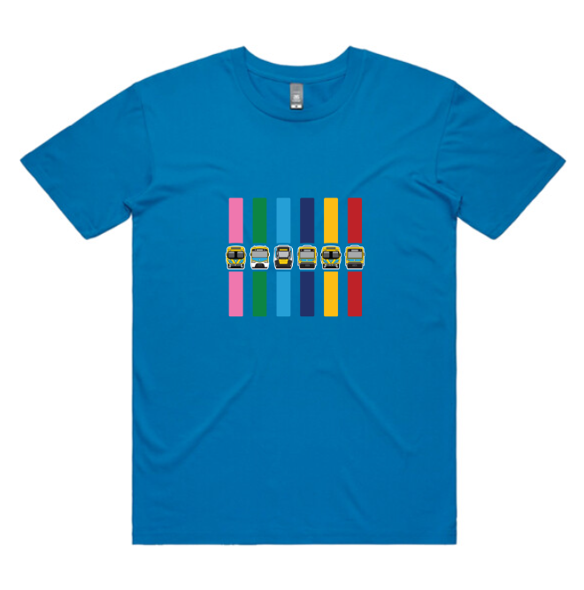 MEL Metro Train Lines (adult unisex tee)
