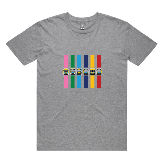 MEL Metro Train Lines (adult unisex tee)