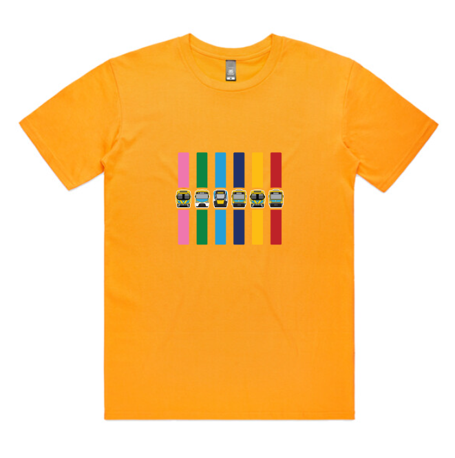 MEL Metro Train Lines (adult unisex tee)