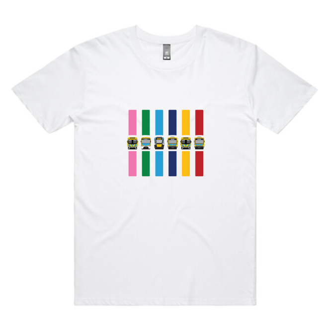MEL Metro Train Lines (adult unisex tee)