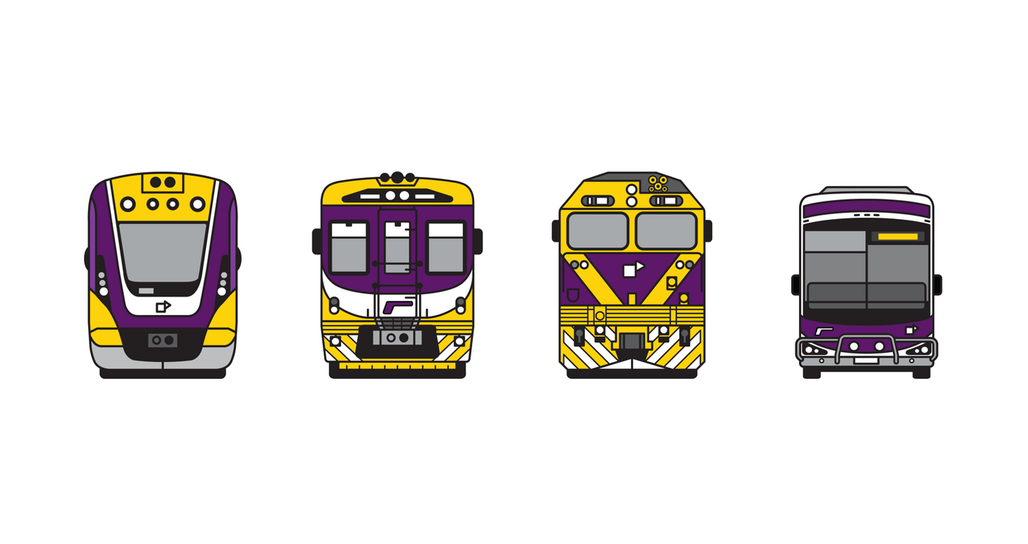NEW! MEL Regional Train and Coach Fleet (adult unisex)