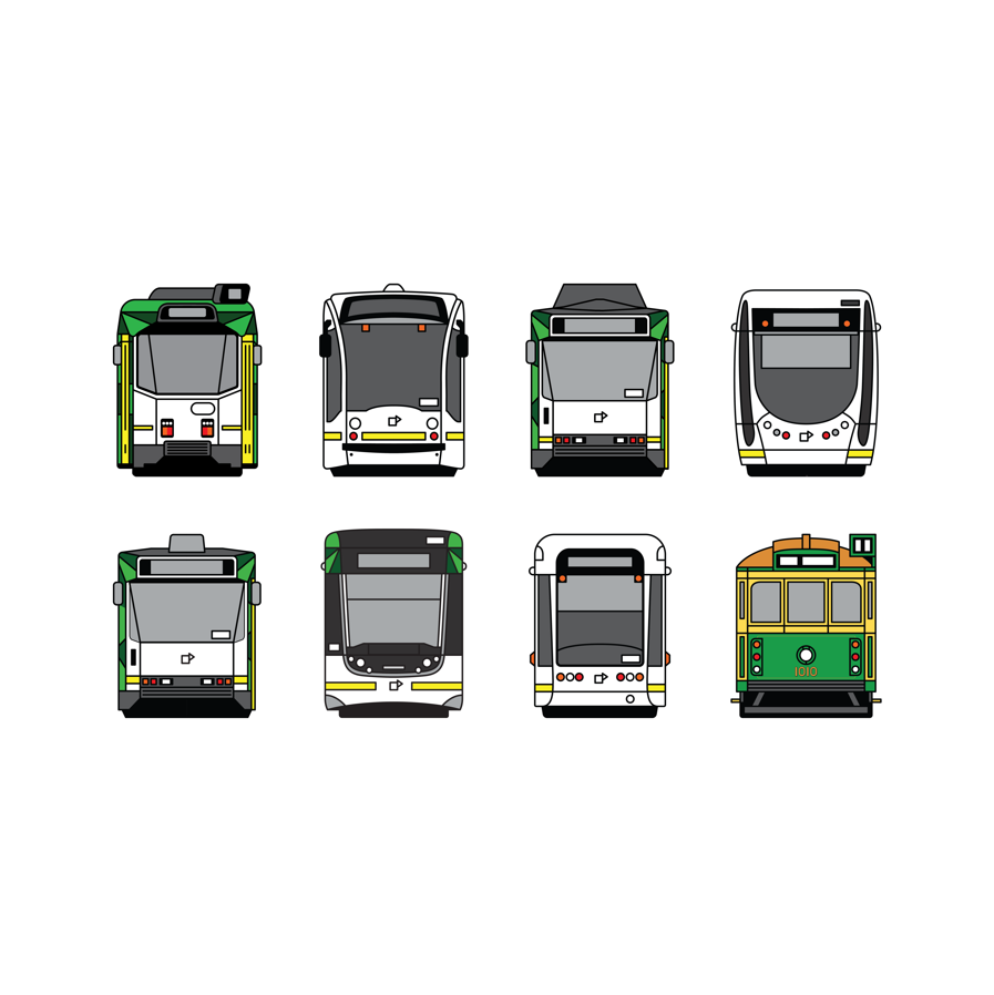 NEW! MEL Tram Fleet (adult unisex)