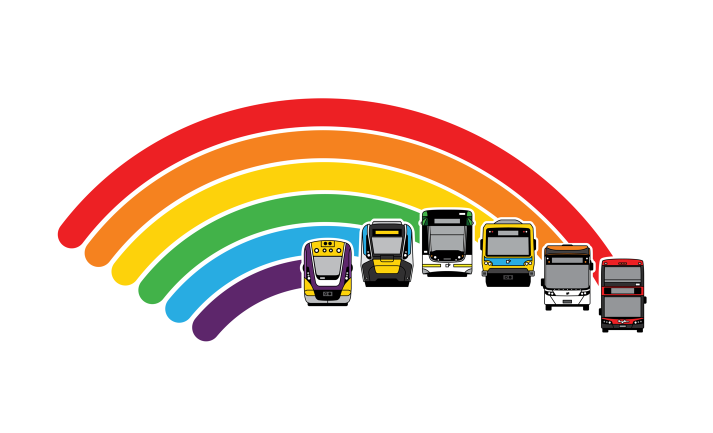 MEL Ride the Rainbow (adult unisex Tee)