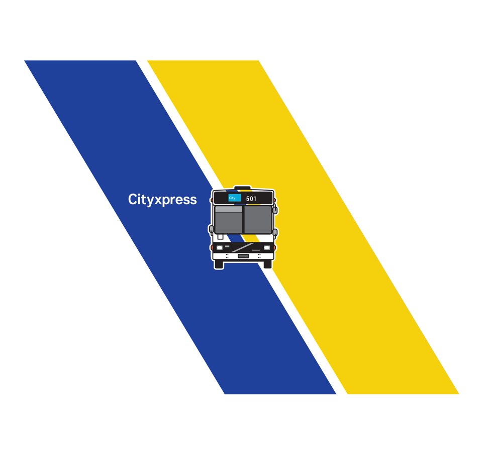 NEW! SEQ Retro Cityxpress Bus Tote Bag