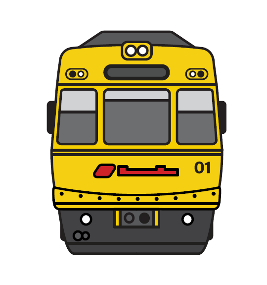 NEW! SEQ Sticker EMU 01 (Yellow Livery)