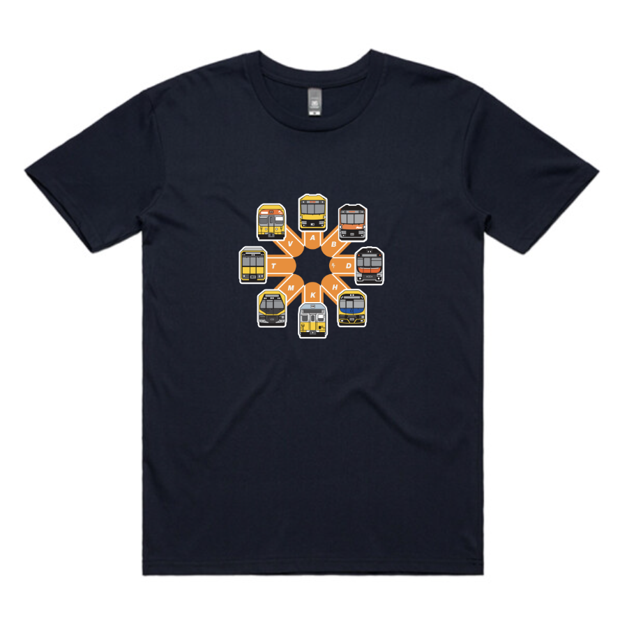 NEW! SYD NSW Trains Circle (adult unisex)