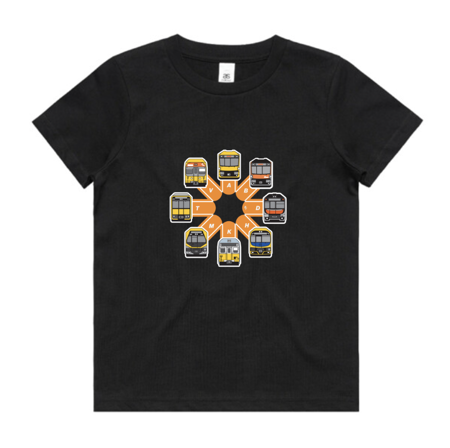SYD NSW trains circle - Kids Youth Tee