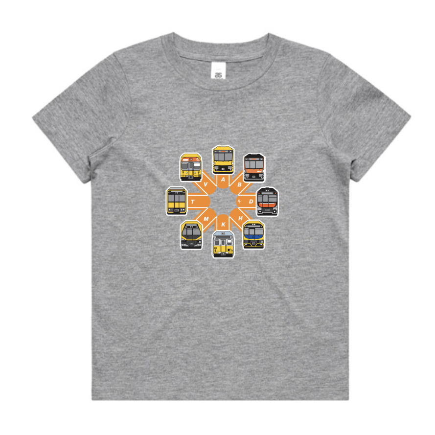SYD NSW trains circle - Kids Youth Tee