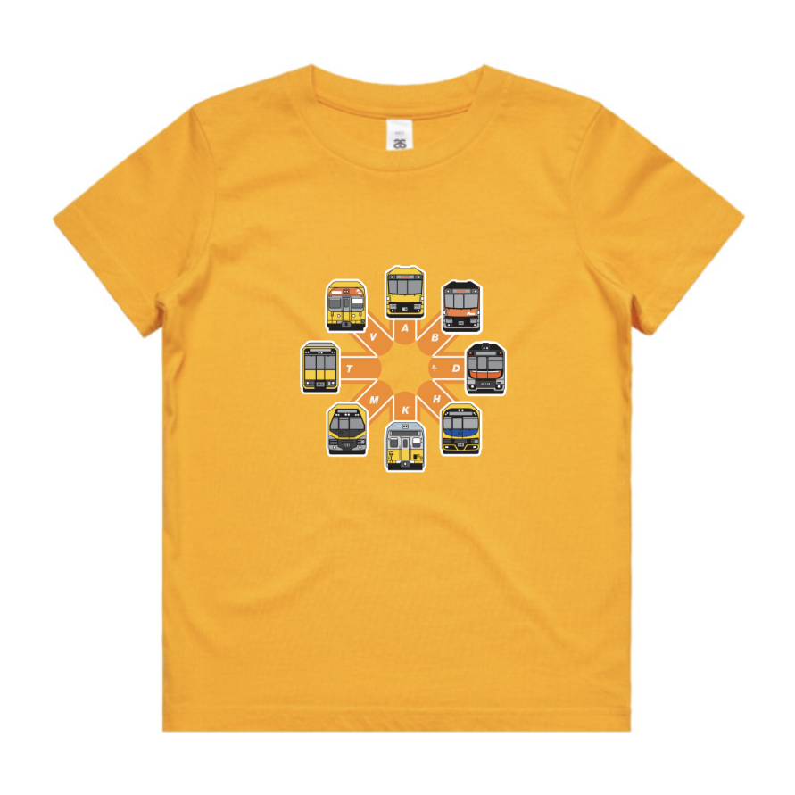SYD NSW trains circle - Kids Youth Tee