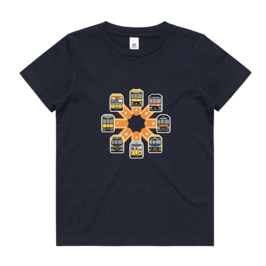 SYD NSW trains circle - Kids Youth Tee