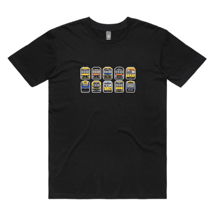 SYD NSW Trains Lineup Adult Unisex Tee