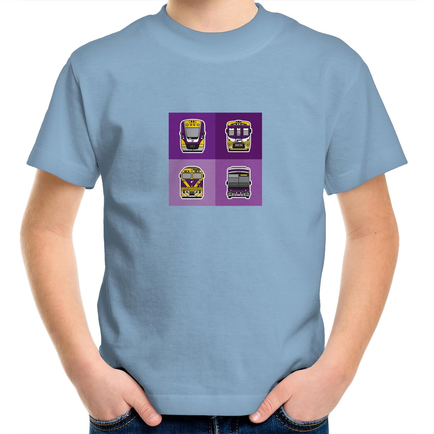 Kids Youth T-Shirt - Melbourne and regional Victoria transit fleet