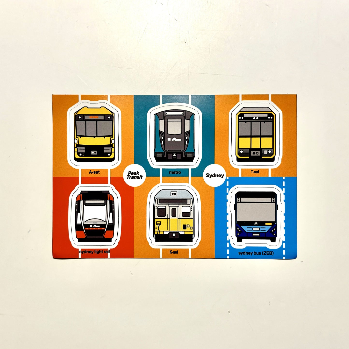 Sydney transit magnet sheet 1 (LOW STOCK)