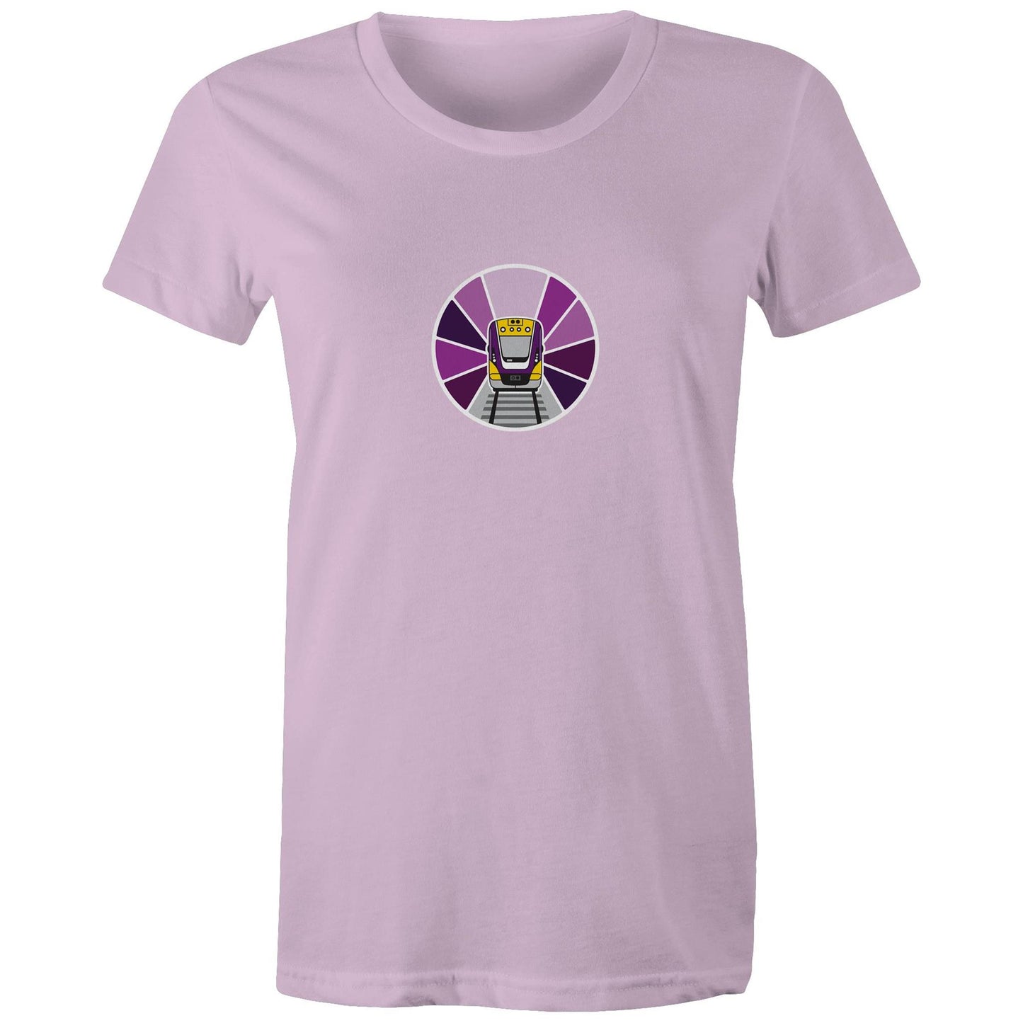 Women's tee - Melbourne regional rail rising sun