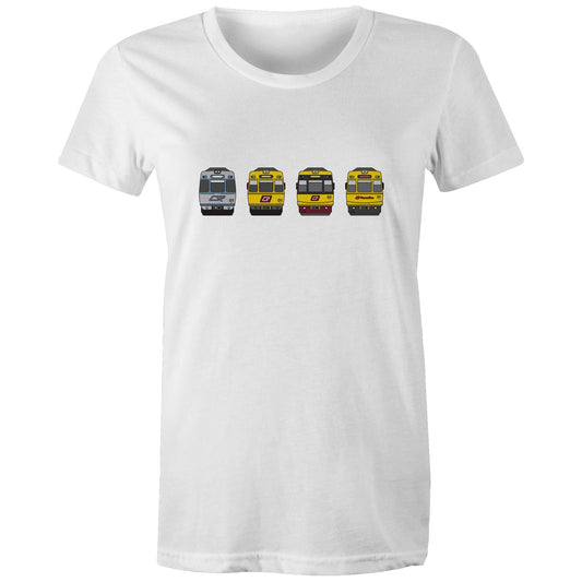 Women's Tee - SEQ - Brisbane rail 'EMU Evolution'