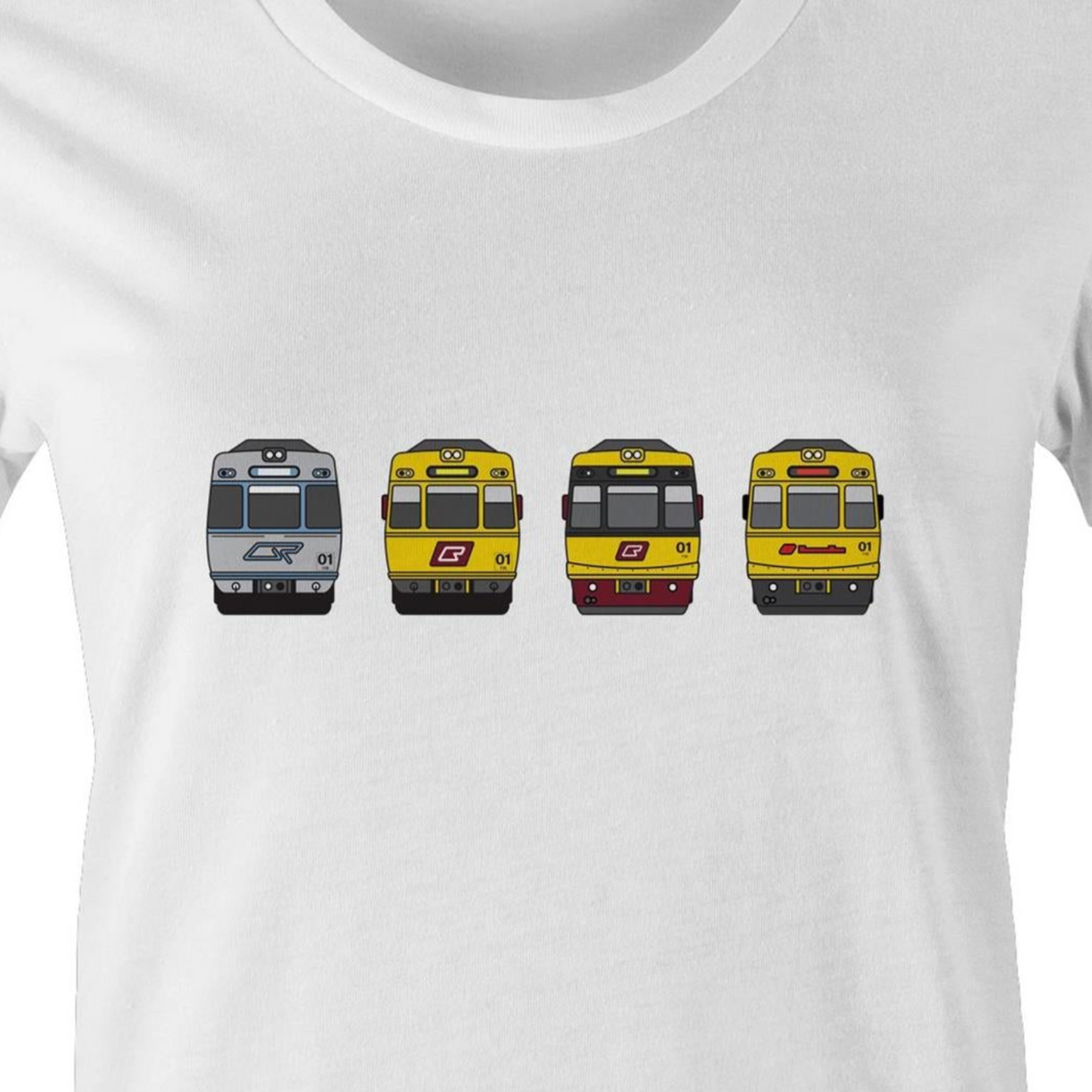 Women's Tee - SEQ - Brisbane rail 'EMU Evolution'