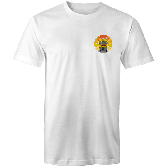 Brisbane intercity express train 'refurbished sunset' pocket tee (Gen 1)