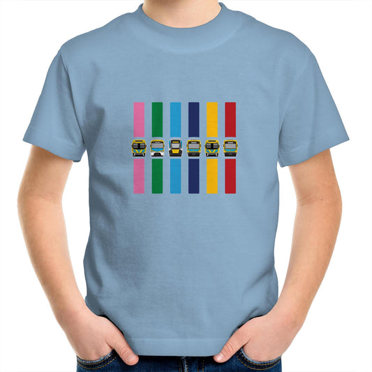 Kids Youth Tee - Melbourne metropolitan train lines