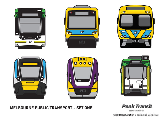 MEL transit sticker sheet