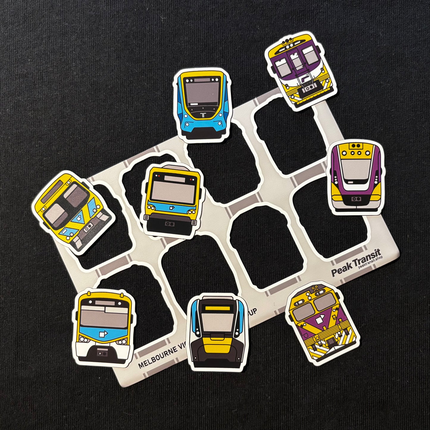 NEW!! Victorian trains line-up magnet sheet