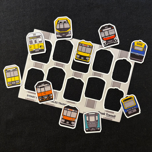 NEW!! NSW trains line-up magnet sheet