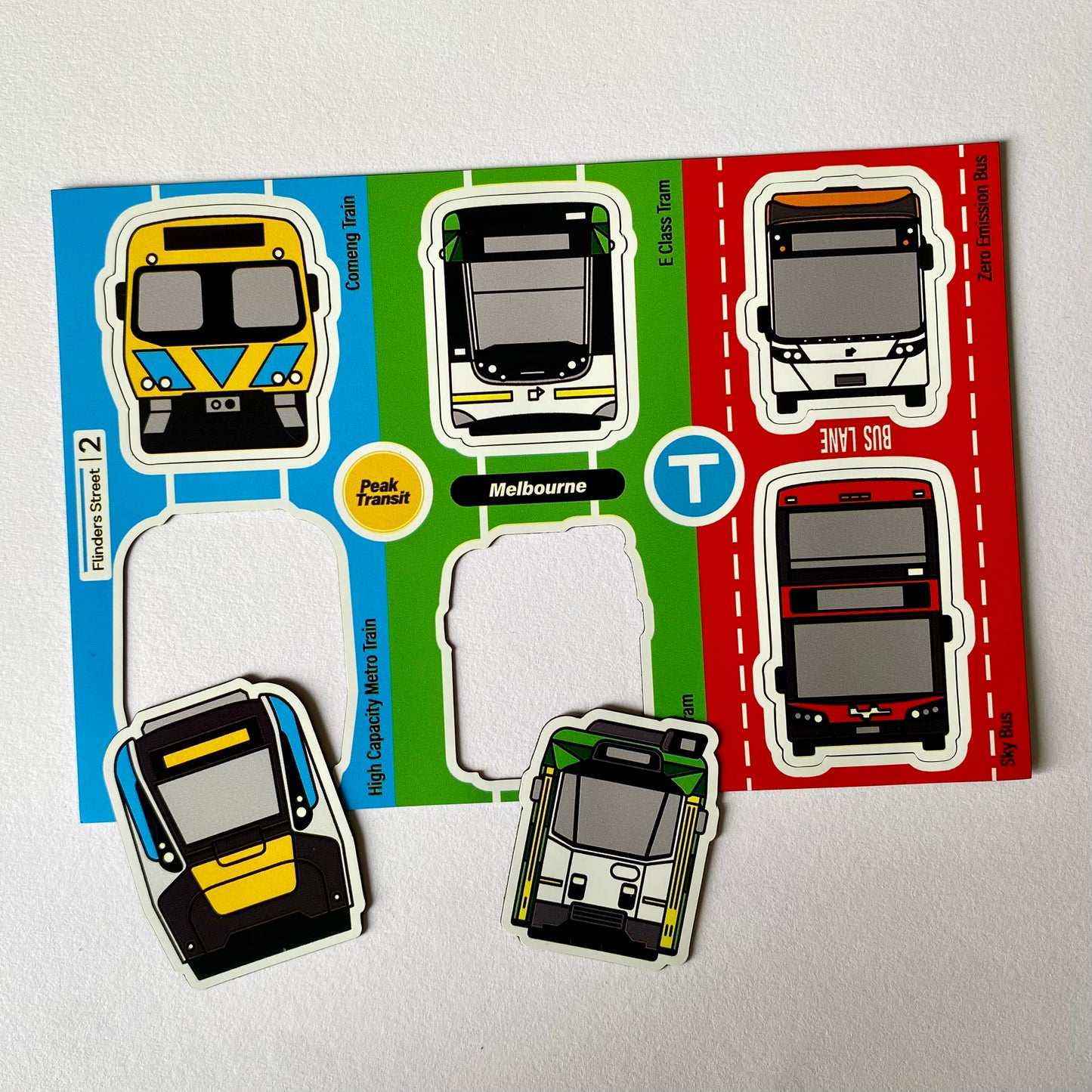 Melbourne transit magnet sheet 1