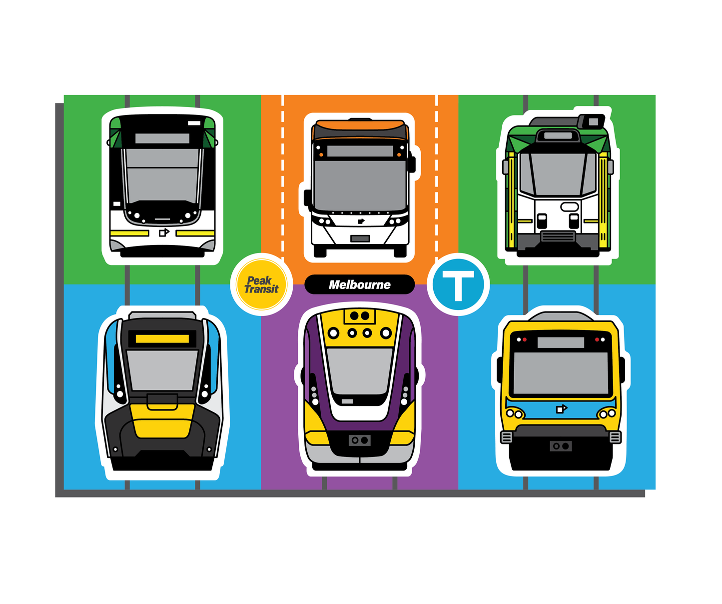 Melbourne transit magnet sheet 2