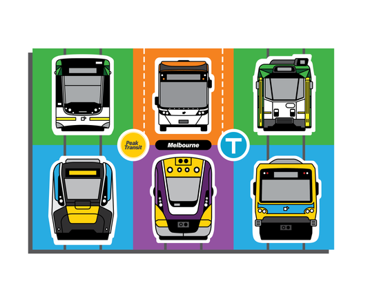 Melbourne transit magnet sheet 2