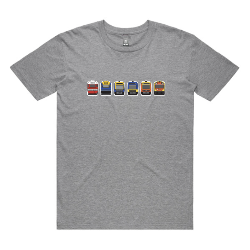 NEW!! NSW Regional Trains Lineup Adult Unisex Tee