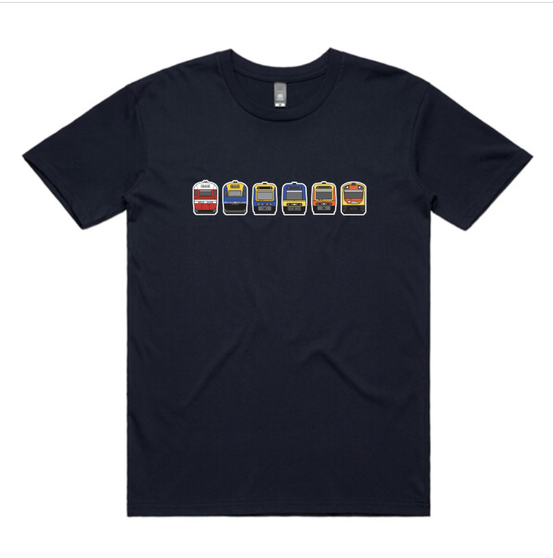 NEW!! NSW Regional Trains Lineup Adult Unisex Tee