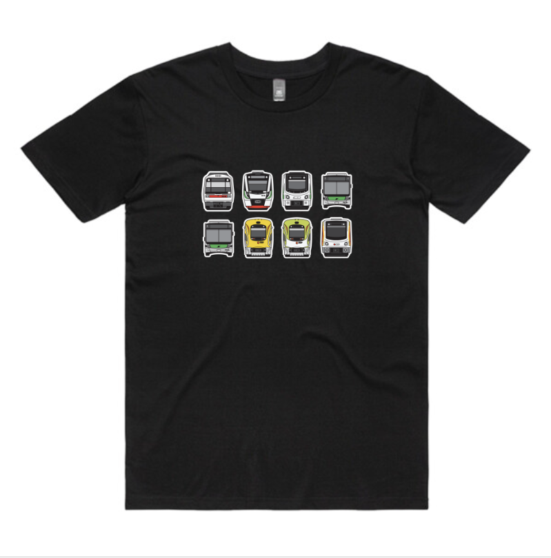 PERTH Transit Lineup Tee (adult unisex)