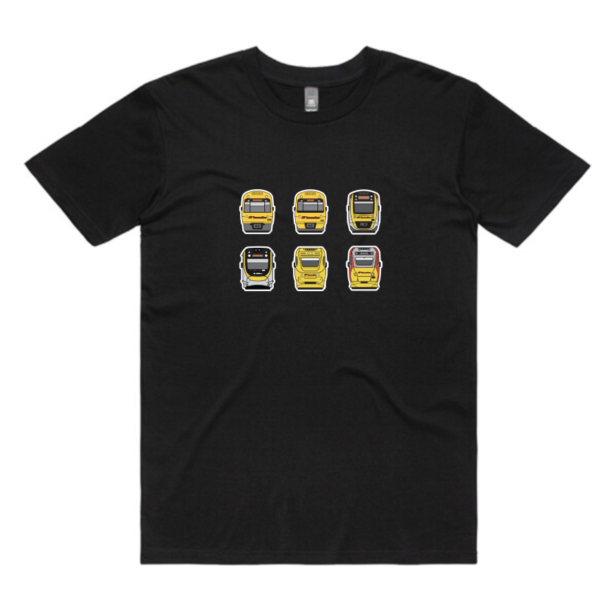 QLD Trains Lineup Tee (adult unisex)