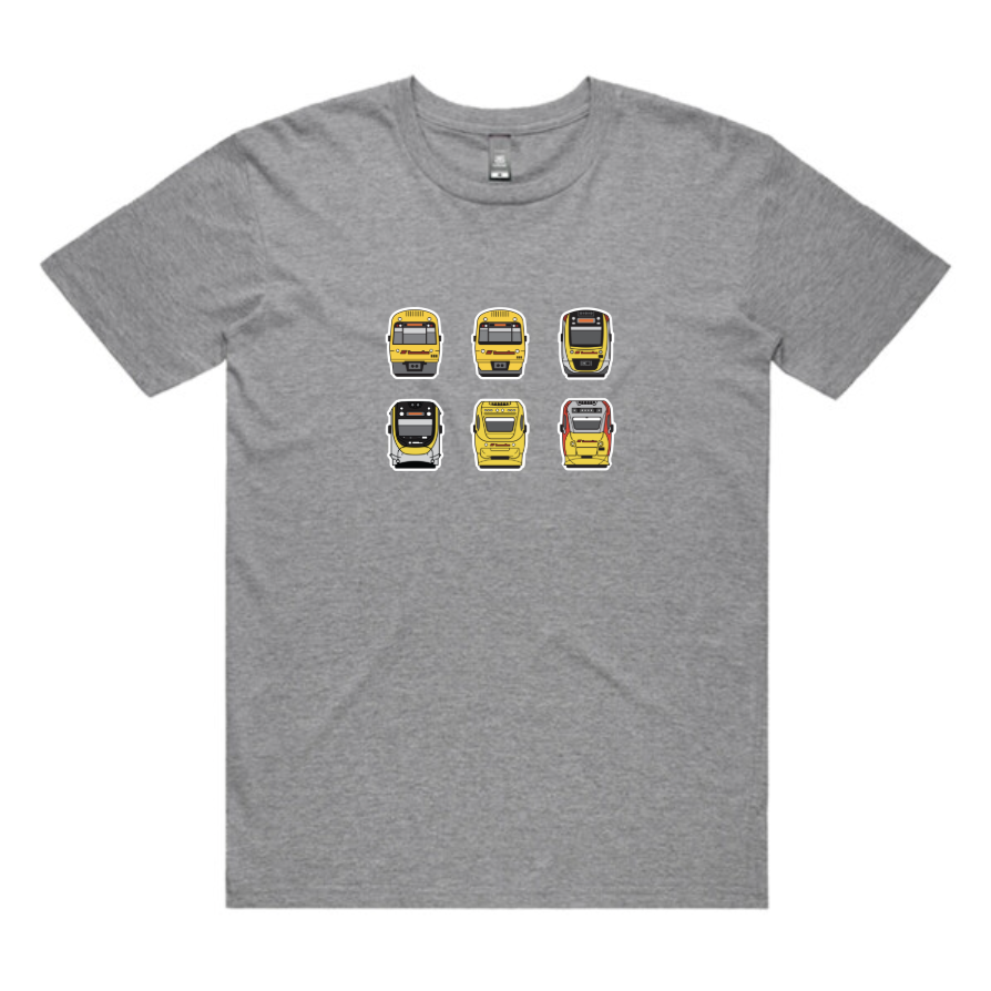 QLD Trains Lineup Tee (adult unisex)
