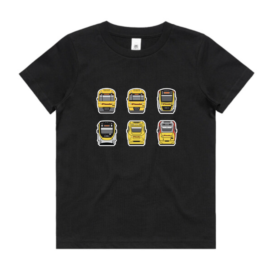 QLD Trains Lineup Tee (kids and youth)