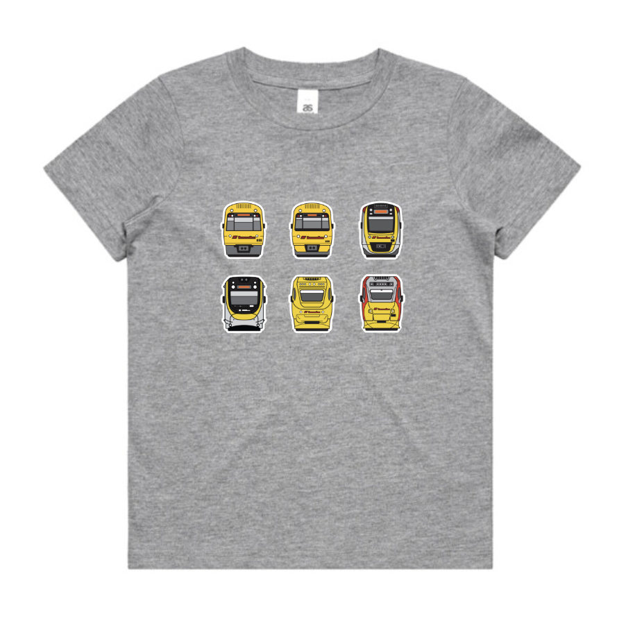 QLD Trains Lineup Tee (kids and youth)