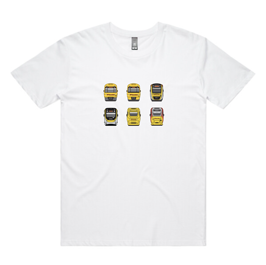 QLD Trains Lineup Tee (adult unisex)