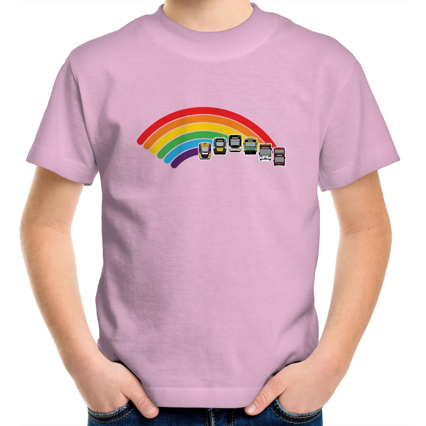 Kids Youth T-Shirt - Melbourne 'Ride the Rainbow'