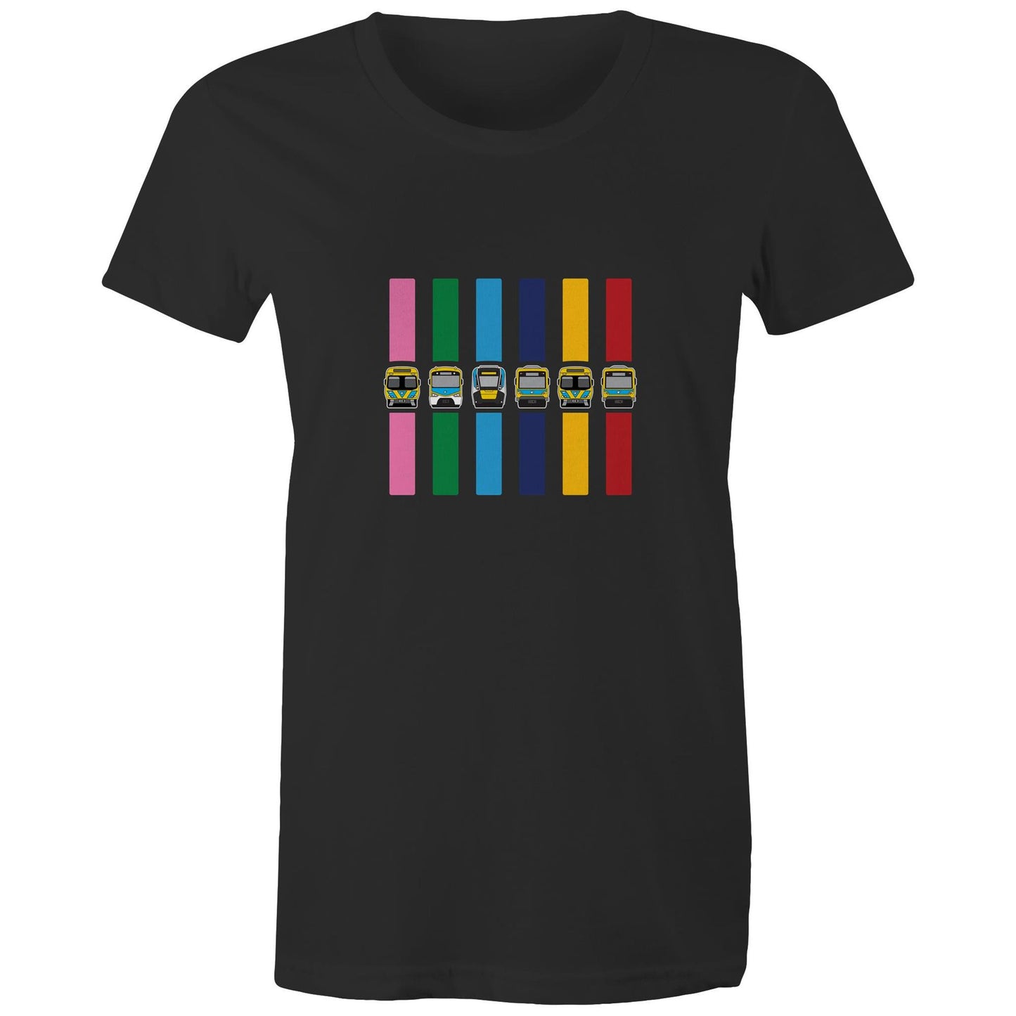 Women's Tee - Melbourne metropolitan train lines