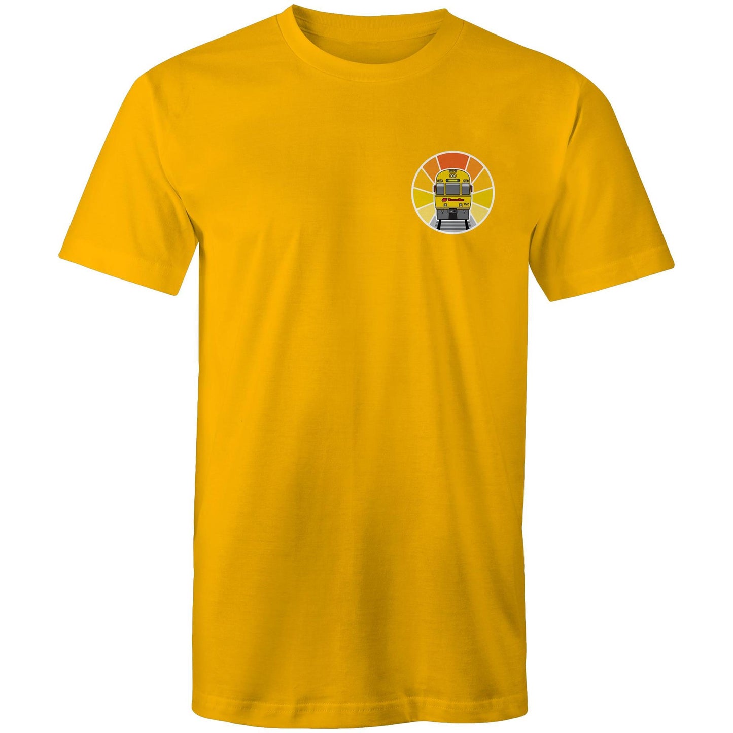 Brisbane intercity express train 'refurbished sunset' pocket tee (Gen 1)